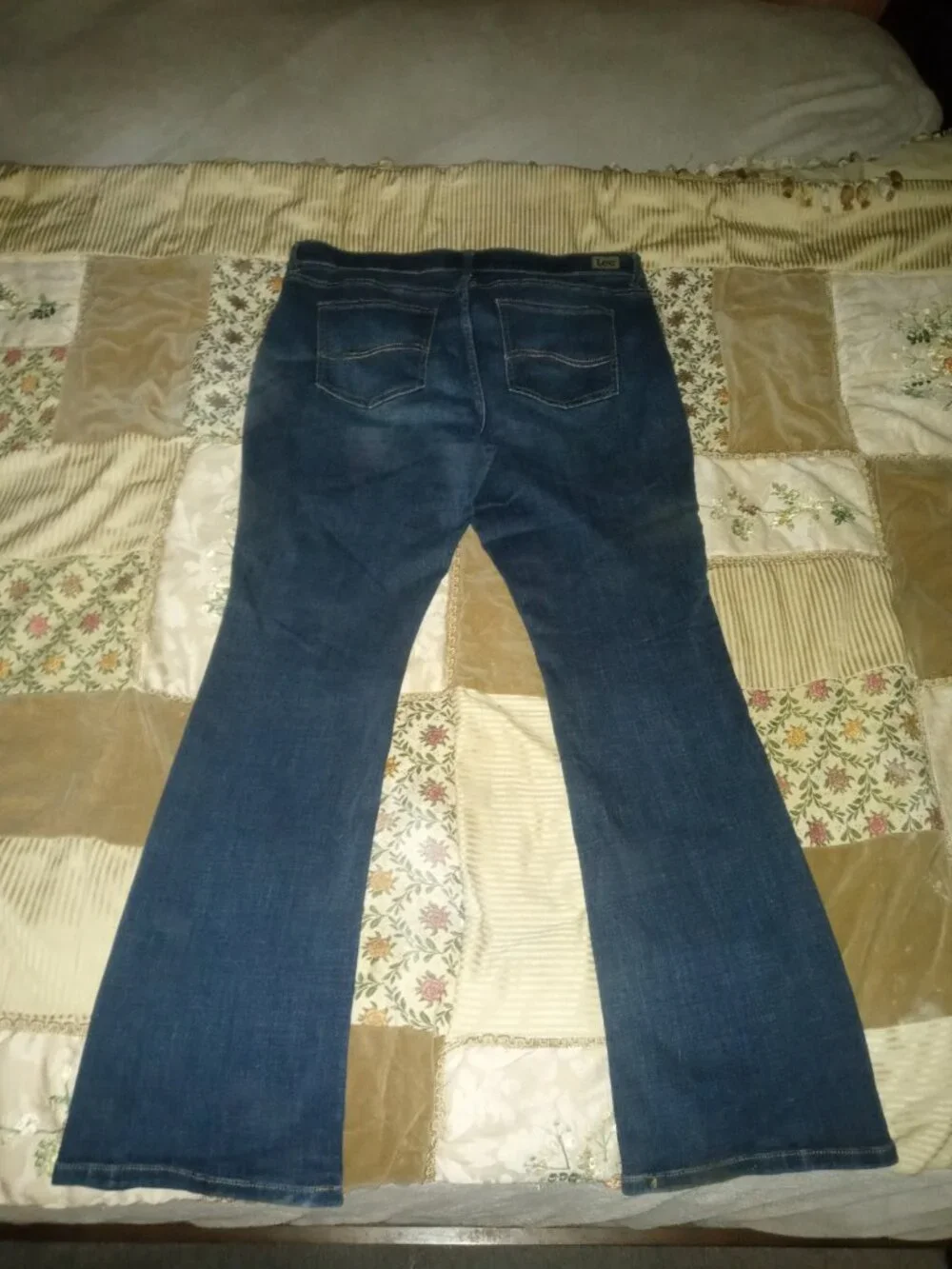 Lee Dark Wash Bootcut Denim Jeans Size [18 Long]
